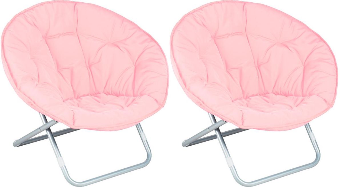 2 Pc Hang Out Dish Chair Set Pink Rooms To Go