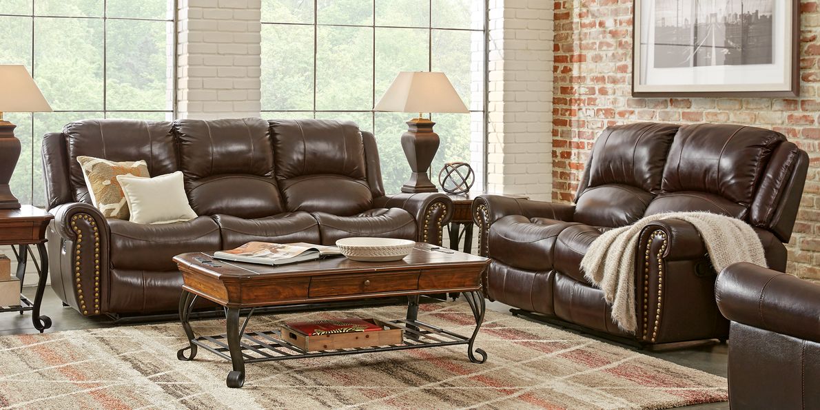 Traditional reclining deals sofa