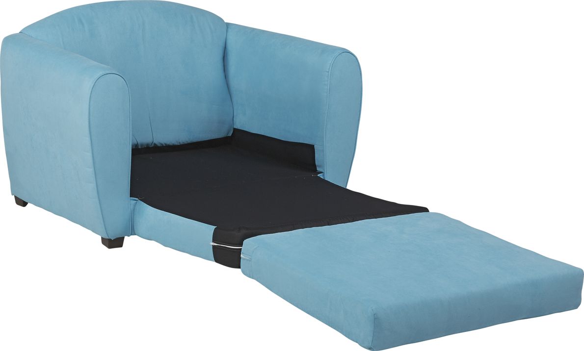 Arezzo Sea Blue Sleeper Chair Rooms To Go