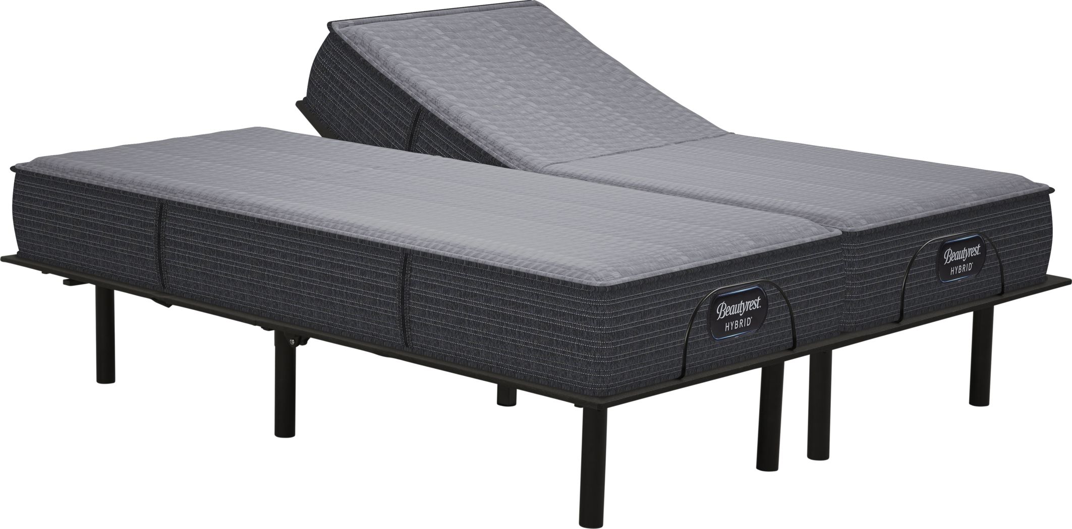 beautyrest hybrid pacific blue split king mattress