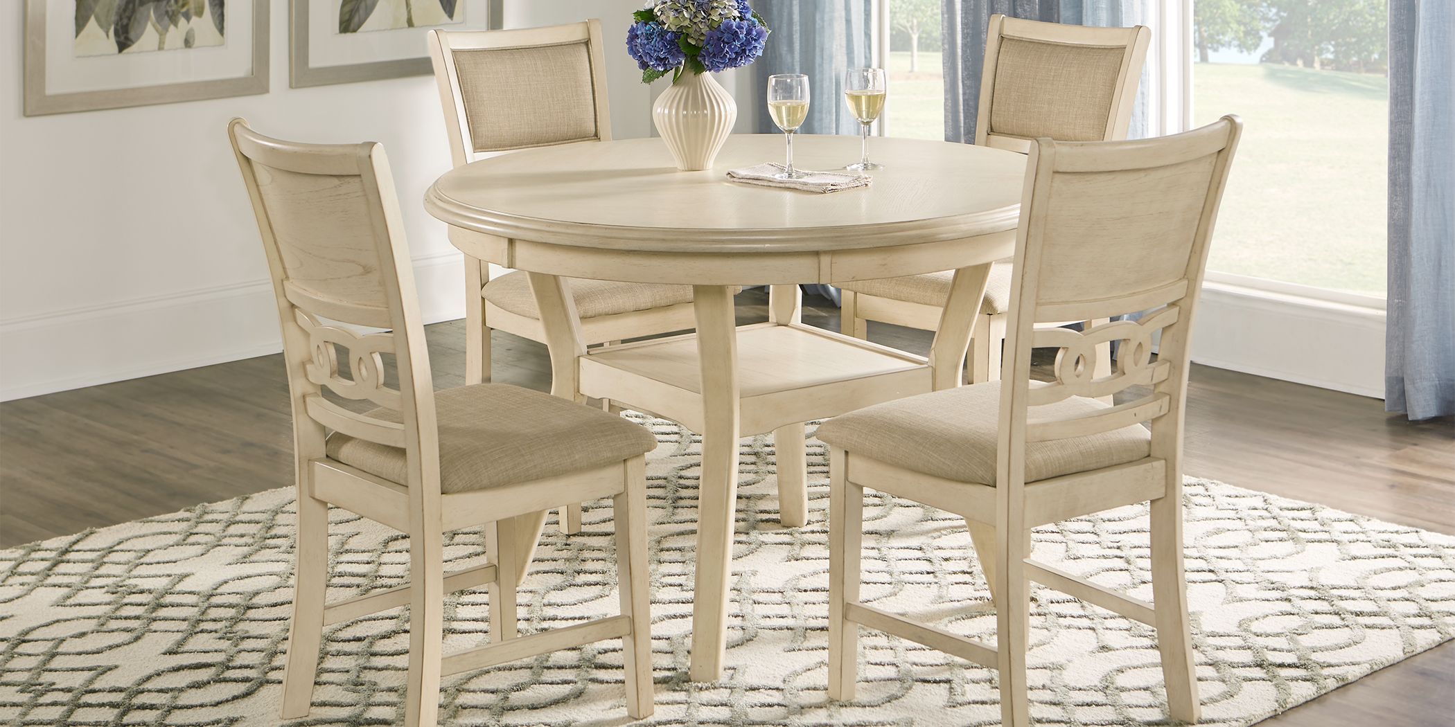 White Round Dining Room Table Sets : White Dining Table Set You Ll Love In 2021 Visualhunt - Get the best deal for wooden round table sets dining furniture sets from the largest online selection at ebay.com.