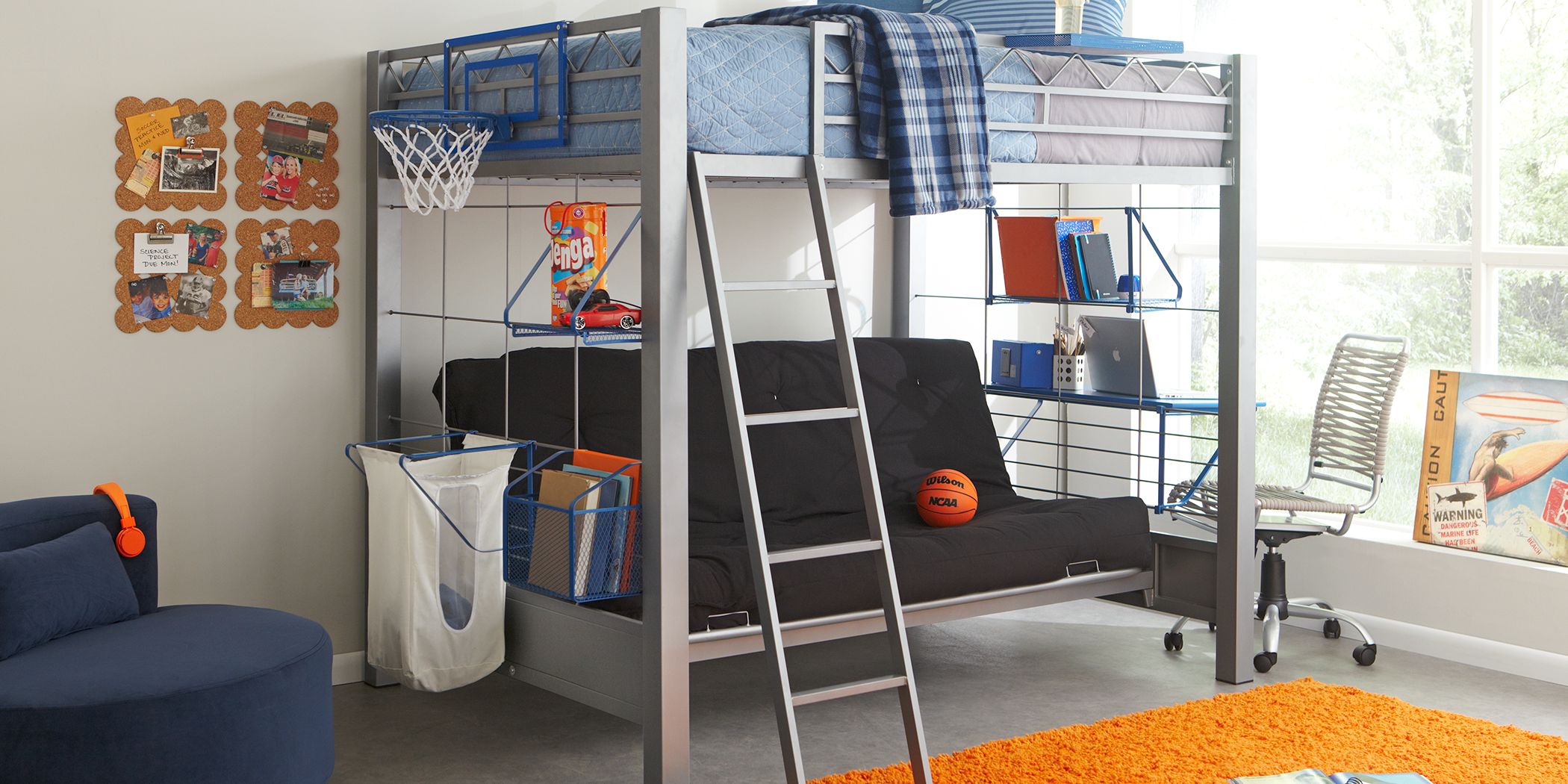 basketball loft bed