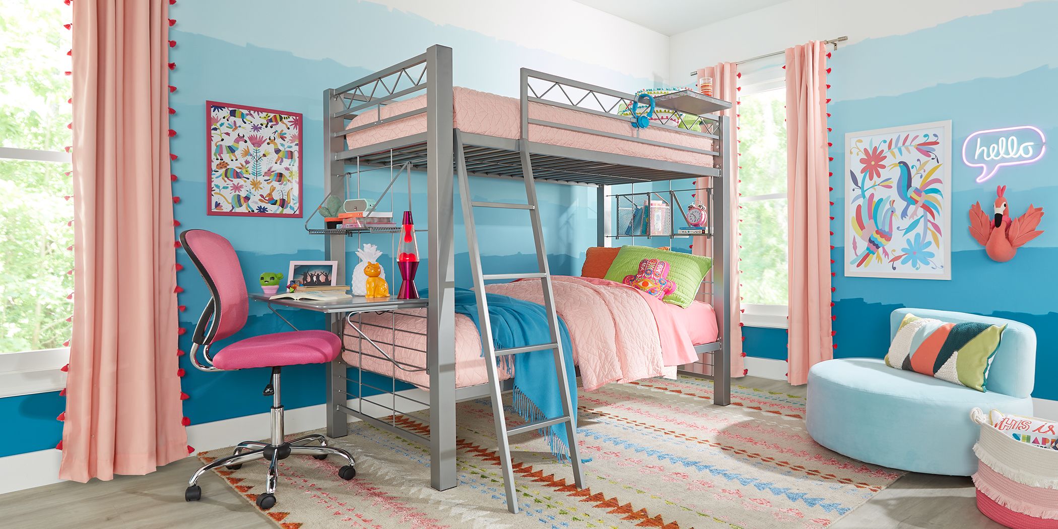 girls bunk bed sets