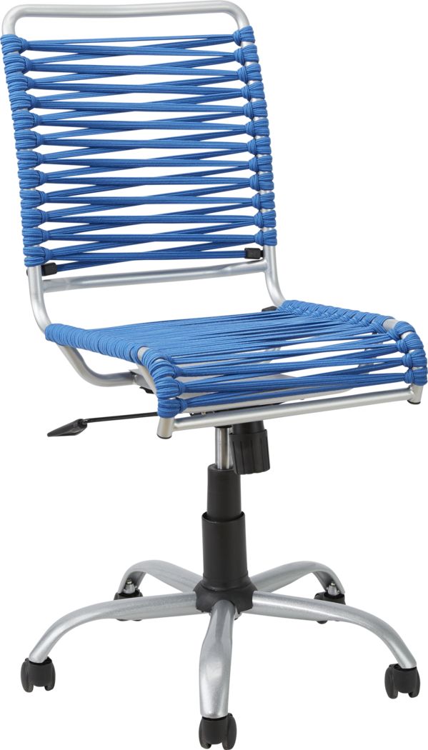 Bungee Twist Blue Desk Chair