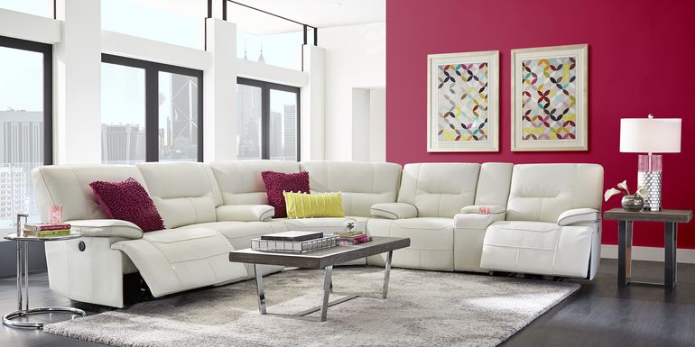 White Leather Sectional Sofas
