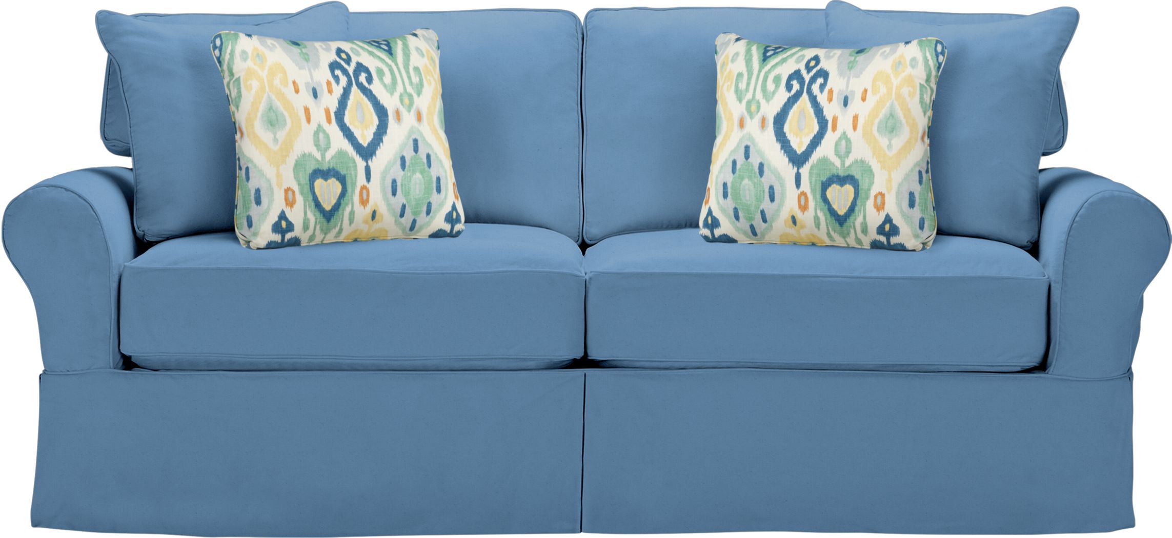 Cindy Crawford Home Beachside Blue Denim Sofa 4 Colorful