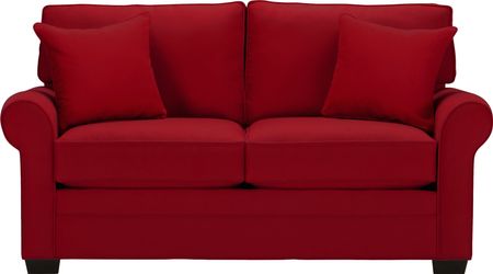 Cindy Crawford Home Bellingham Cardinal Microfiber Sleeper Loveseat