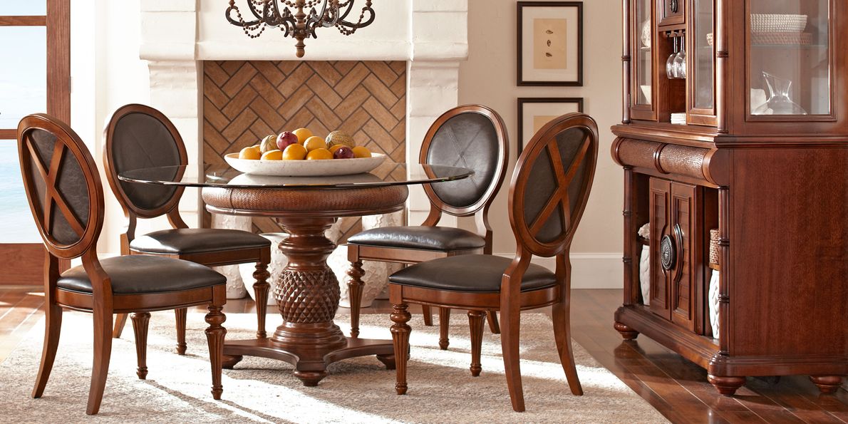 Pineapple pedestal dining 2025 table and chairs