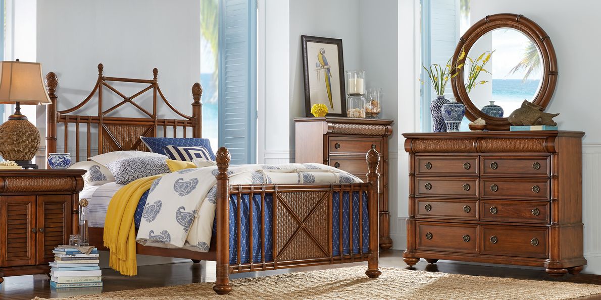 Cindy Crawford Home Key West Tobacco 5 Pc King Panel X Bedroom