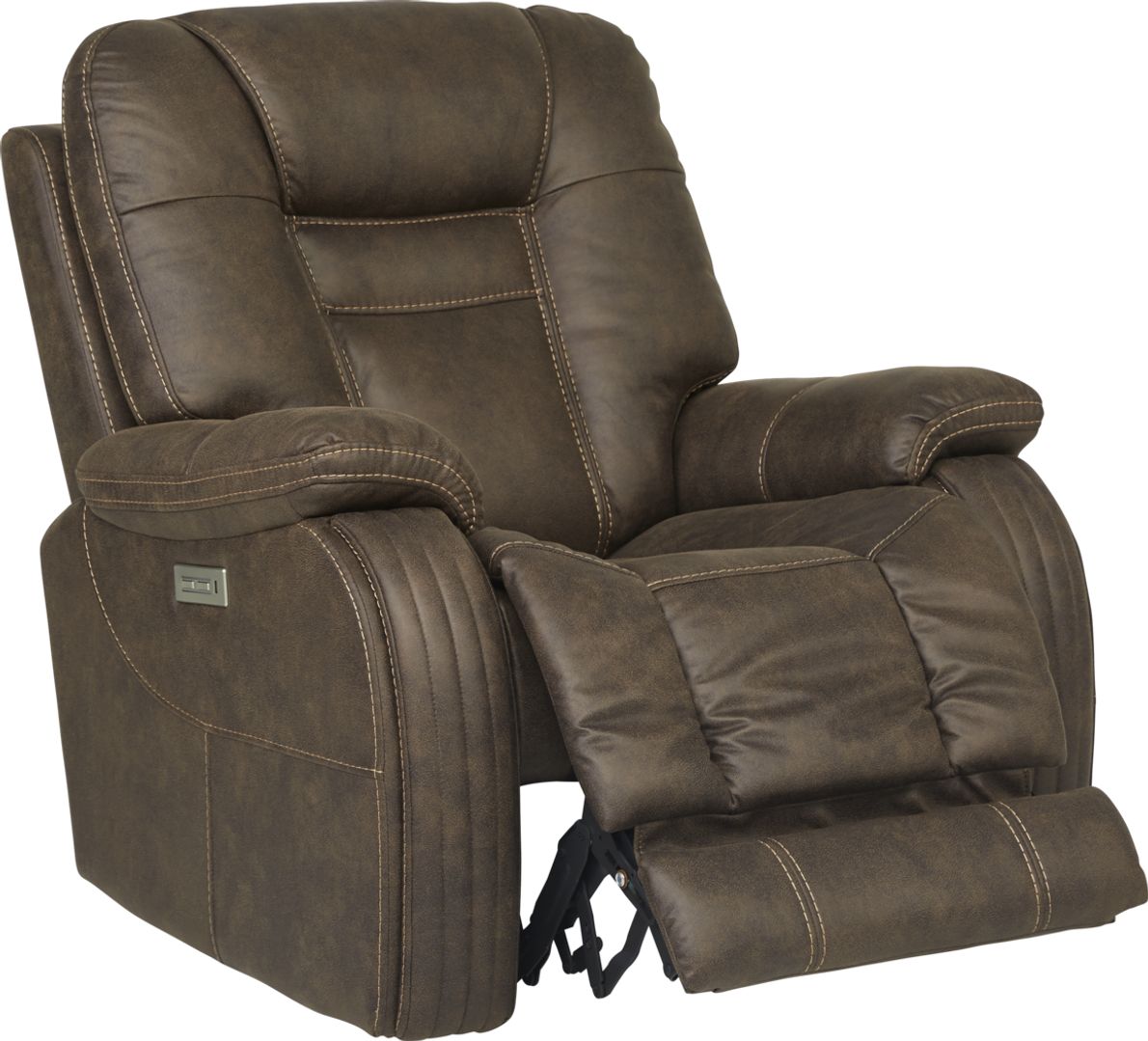 Cindy Crawford Home Lakewood Heights Brown Dual Power Recliner