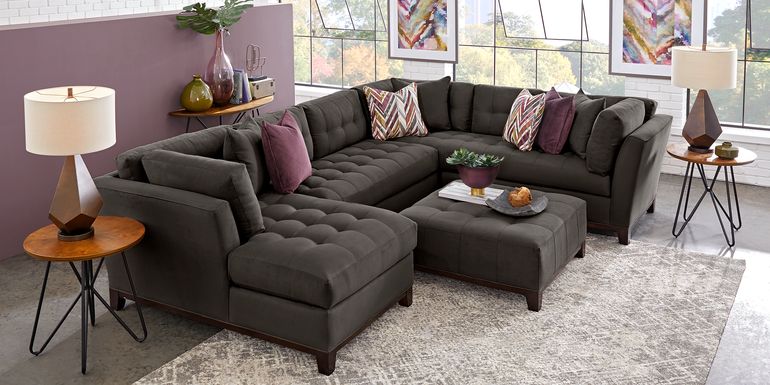 Cindy Crawford Home Metropolis 4, Cindy Crawford Sectional Leather