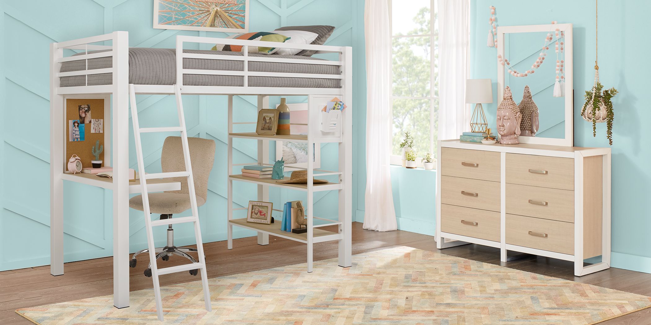 rooms to go kids loft bed