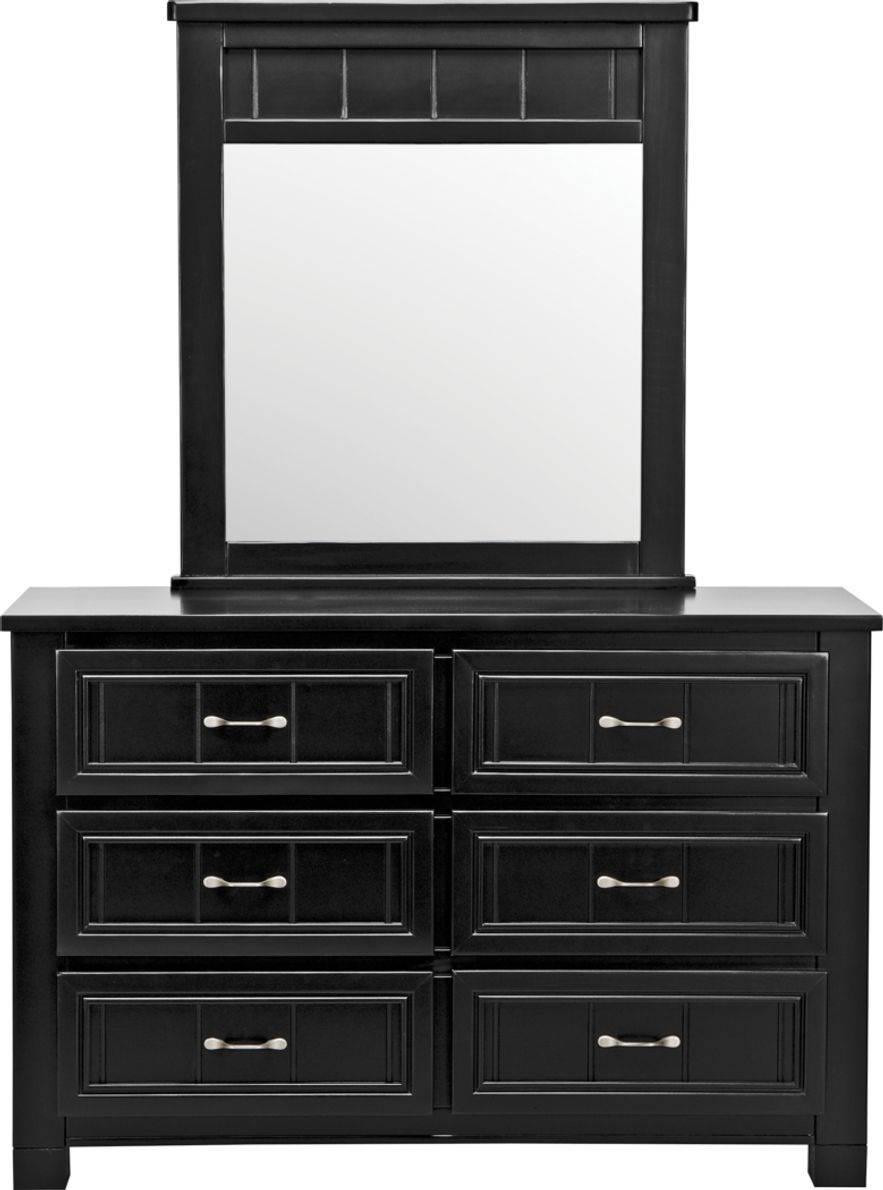 Rooms to go black dresser discount