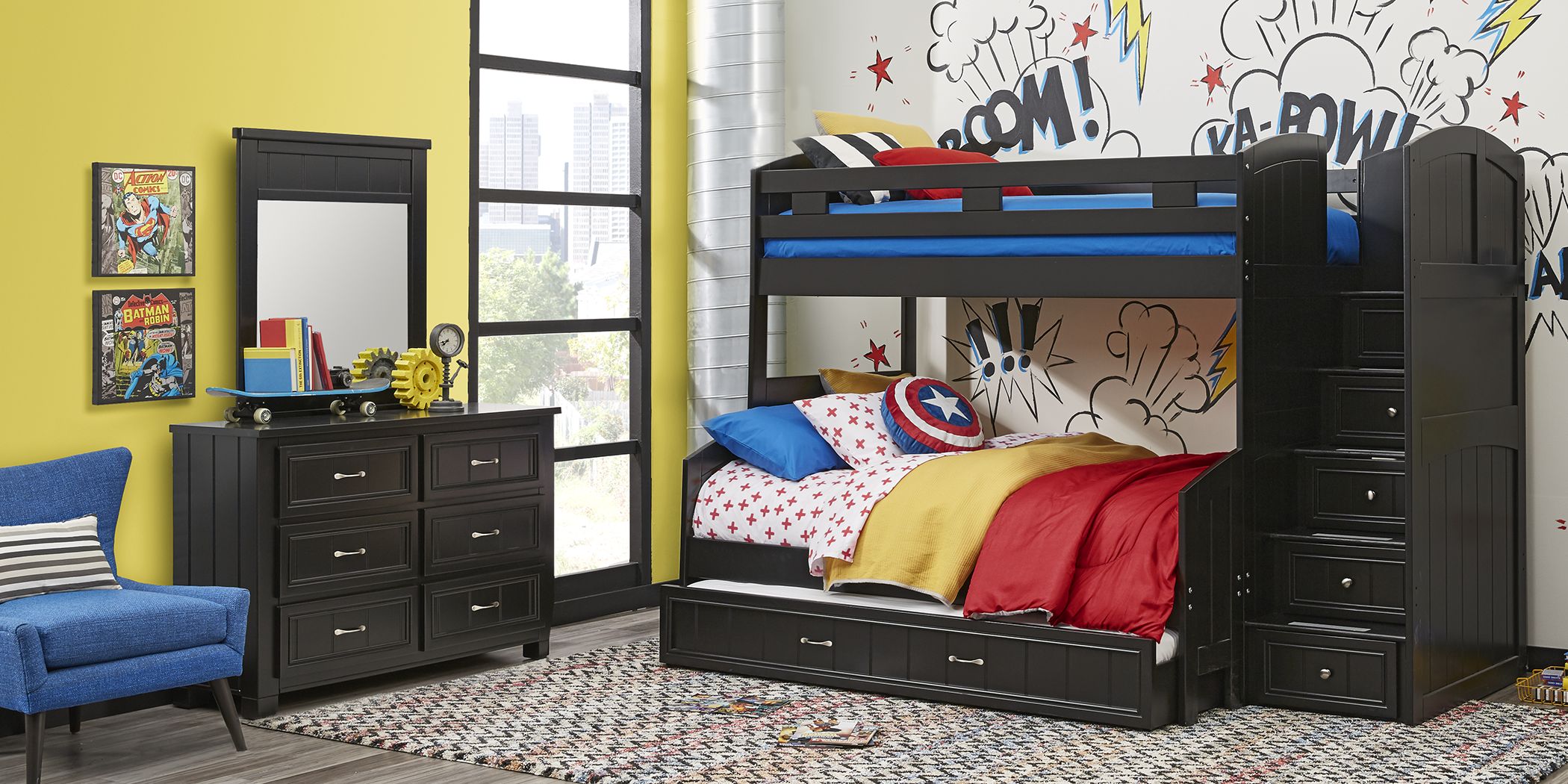 youth bunk beds with storage