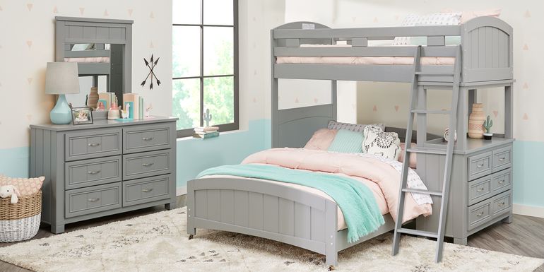 Kids Bunk Bed With Matching Dresser Underneath