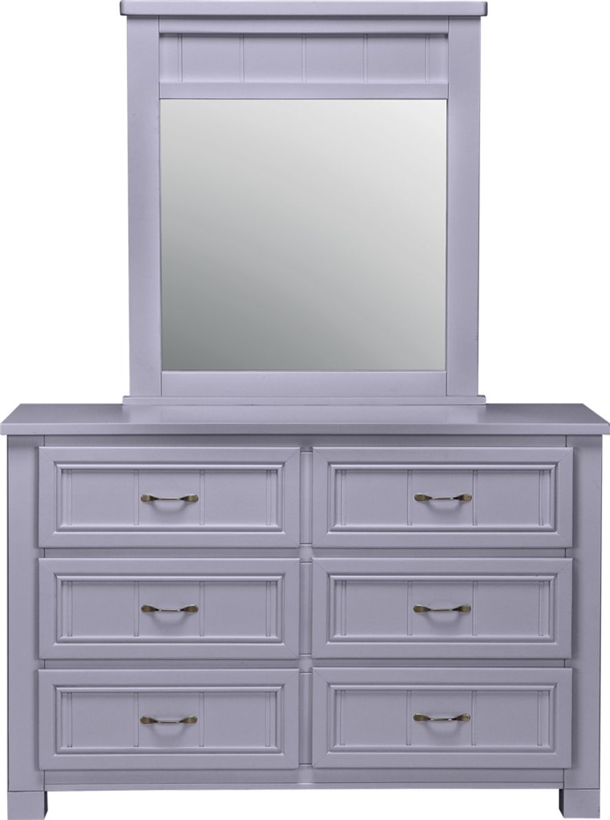 Cottage Colors Lavender Dresser Mirror Set Rooms To Go
