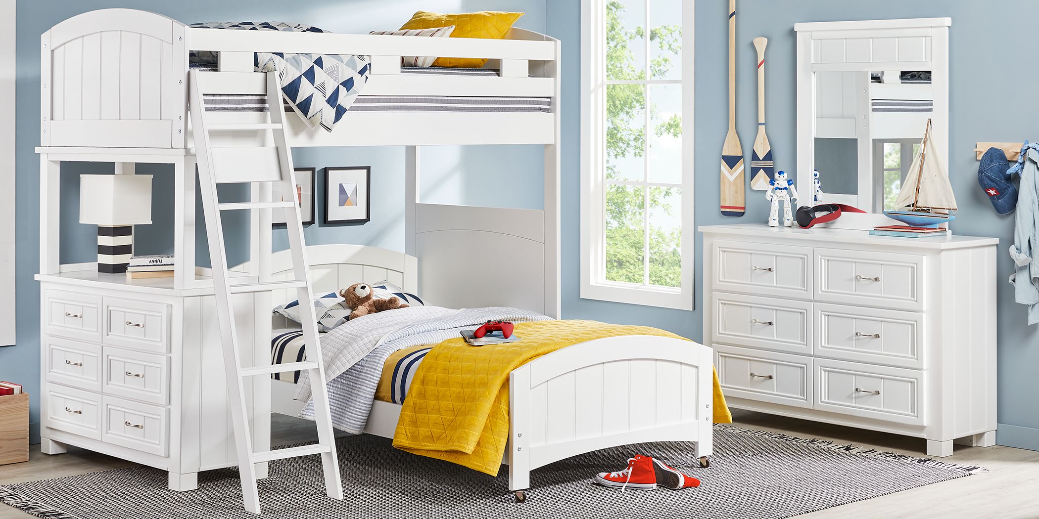 rooms to go ivy league bunk bed