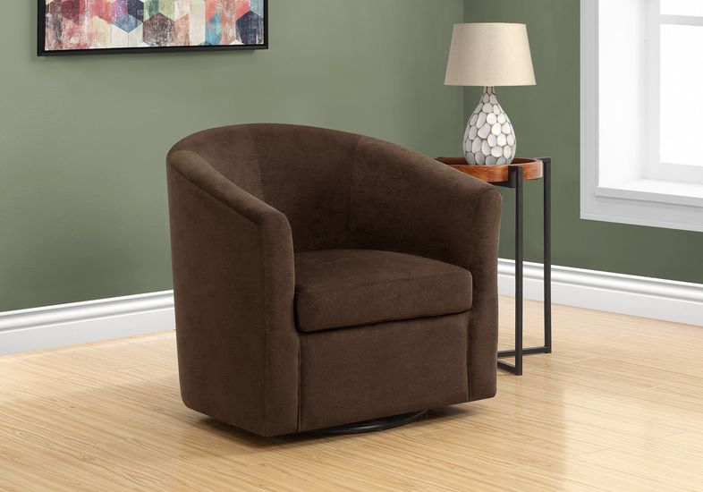 Cuttino Brown Accent Swivel Chair