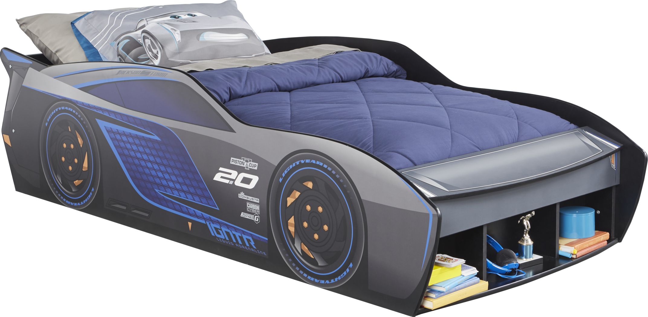 rooms to go lightning mcqueen bed