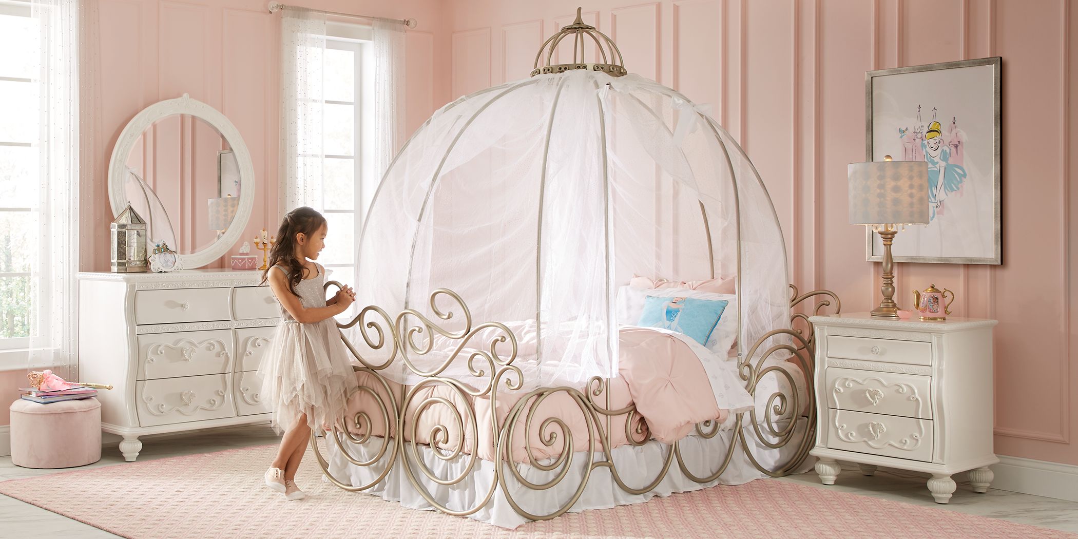 princess white bedroom set