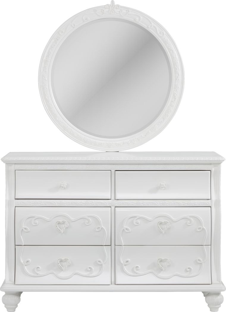 White Dresser Mirror Sets