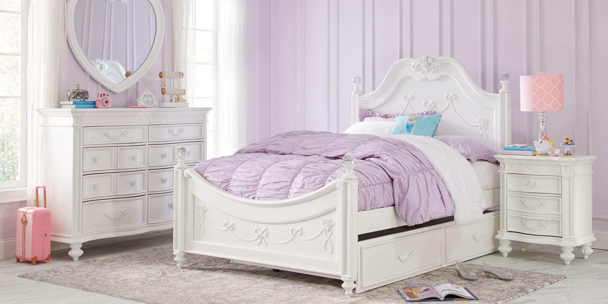 princess white bedroom set