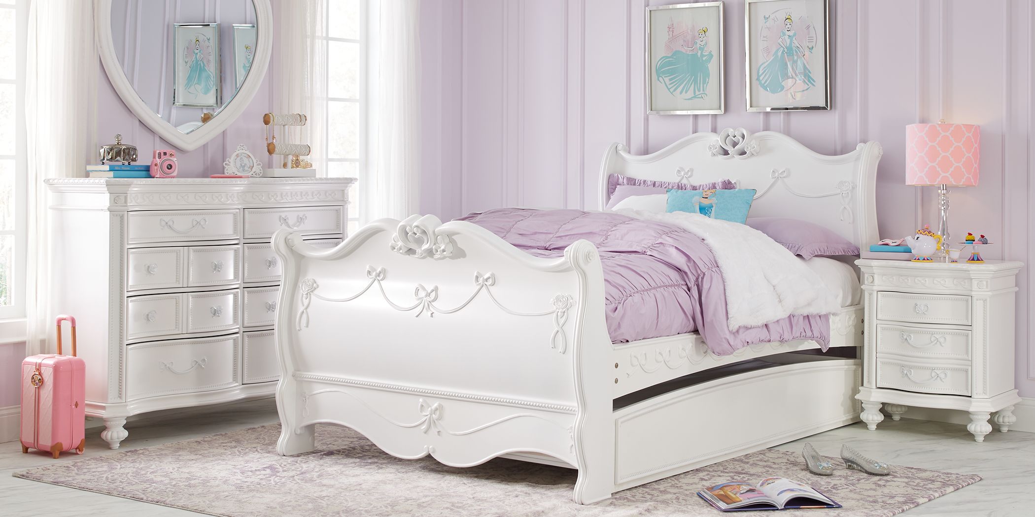 rooms to go disney princess crib