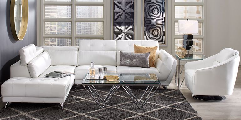 White Leather Sectional Sofas