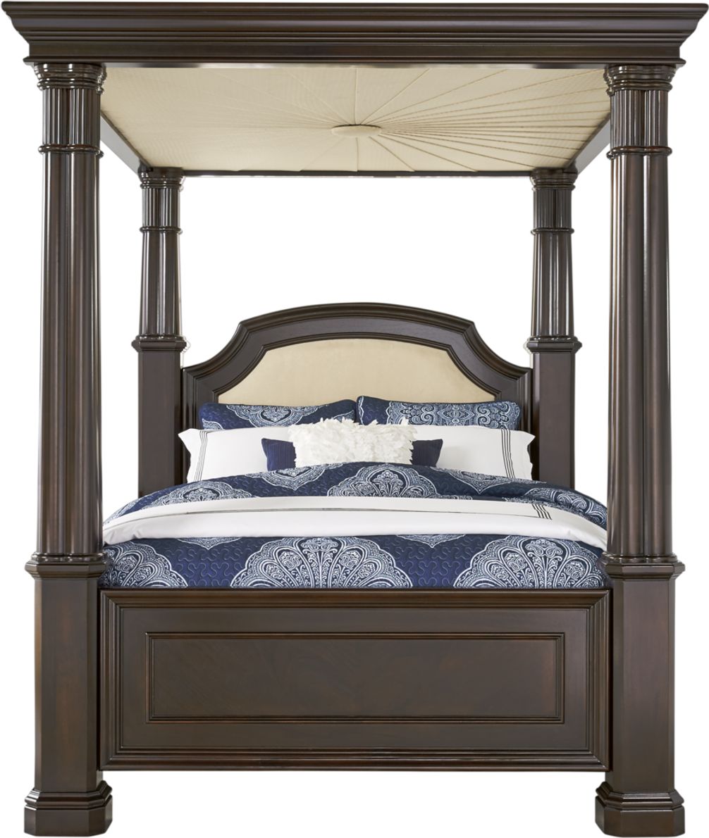 Dumont king store canopy bed