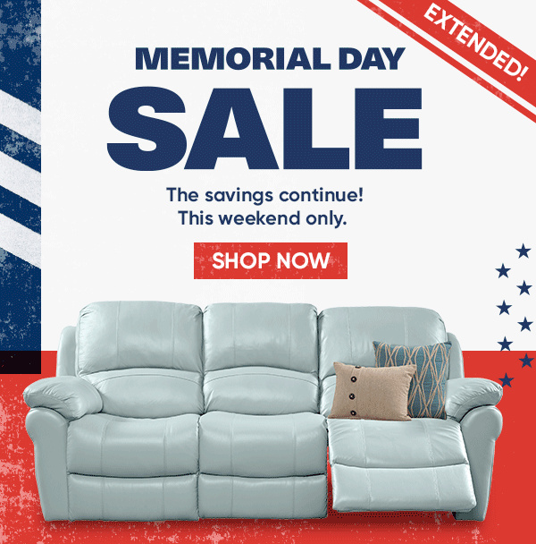 Time’s almost up! Shop the Memorial Day Sale! Rooms To Go