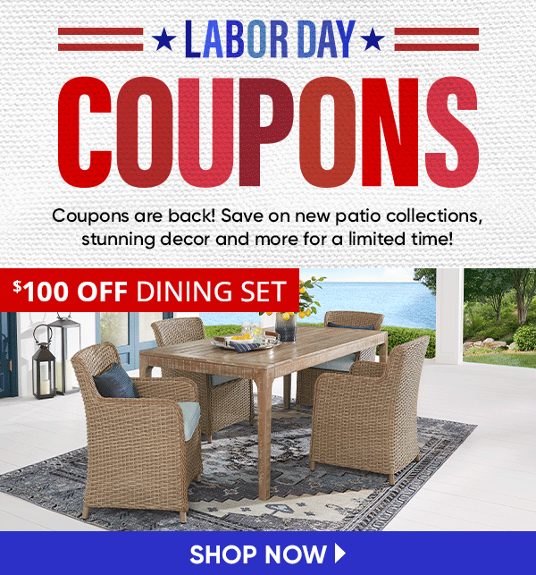 Labor Day Patio Coupons are here! 😎 Rooms To Go