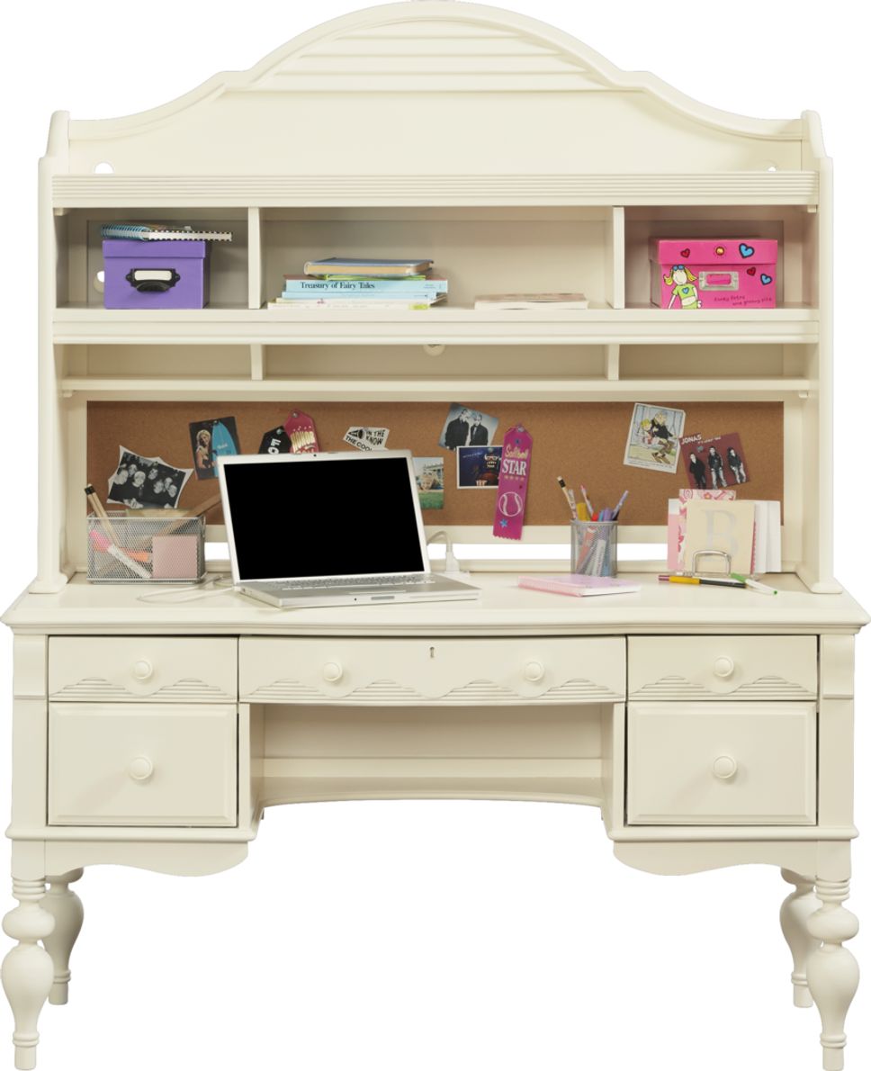 Rooms to go desk with outlet hutch