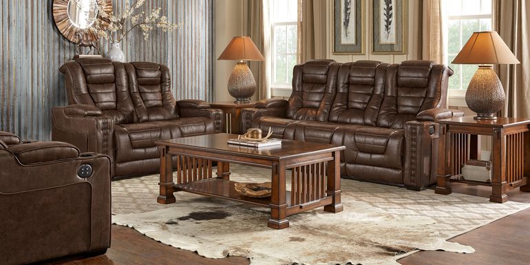 Leather Reclining Living Room Sets Packages