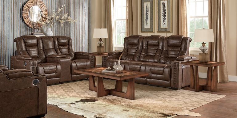 Leather Reclining Living Room Sets Packages