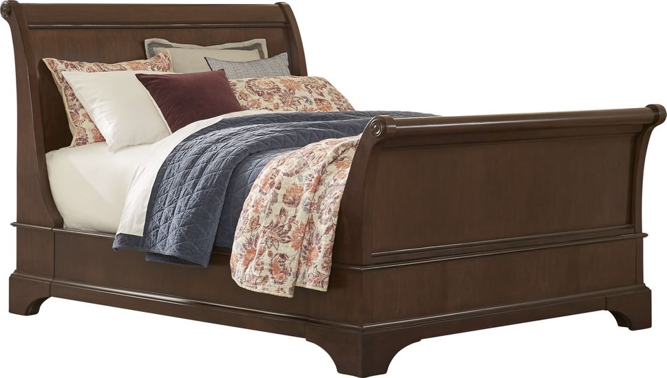 Harrington Place Cherry 4 Pc Queen Sleigh Bed