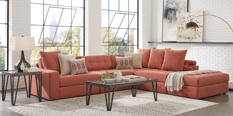 Orange Sectional Sofas