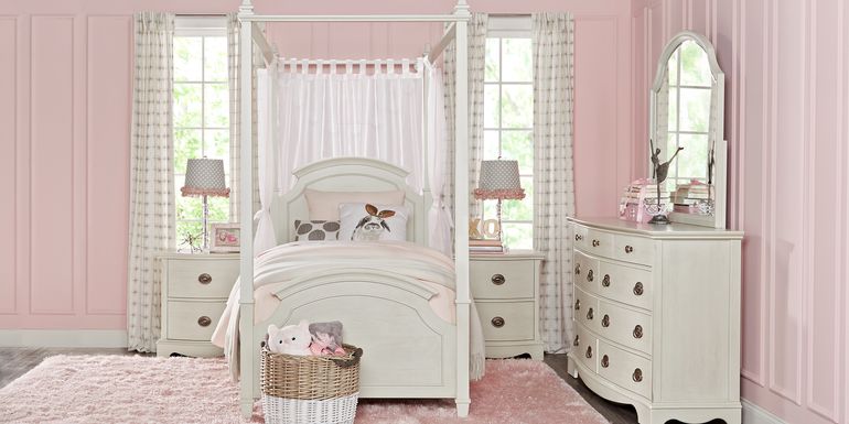 Canopy Twin Bedroom Sets Girls Room