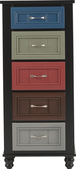 Kids Cottage Colors Black Tall Chest Rooms To Go