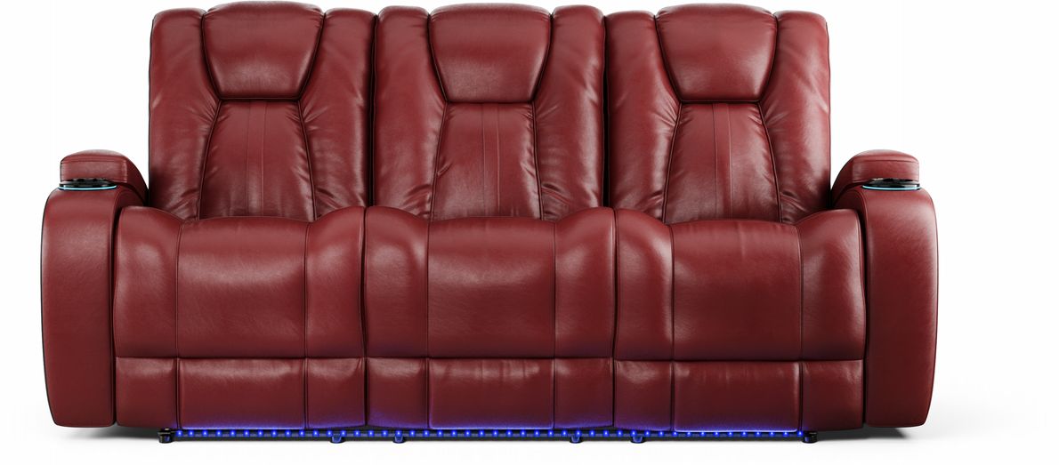 Kingvale Red Power Reclining Sofa