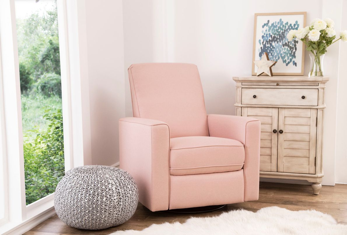 Pink on sale glider chair