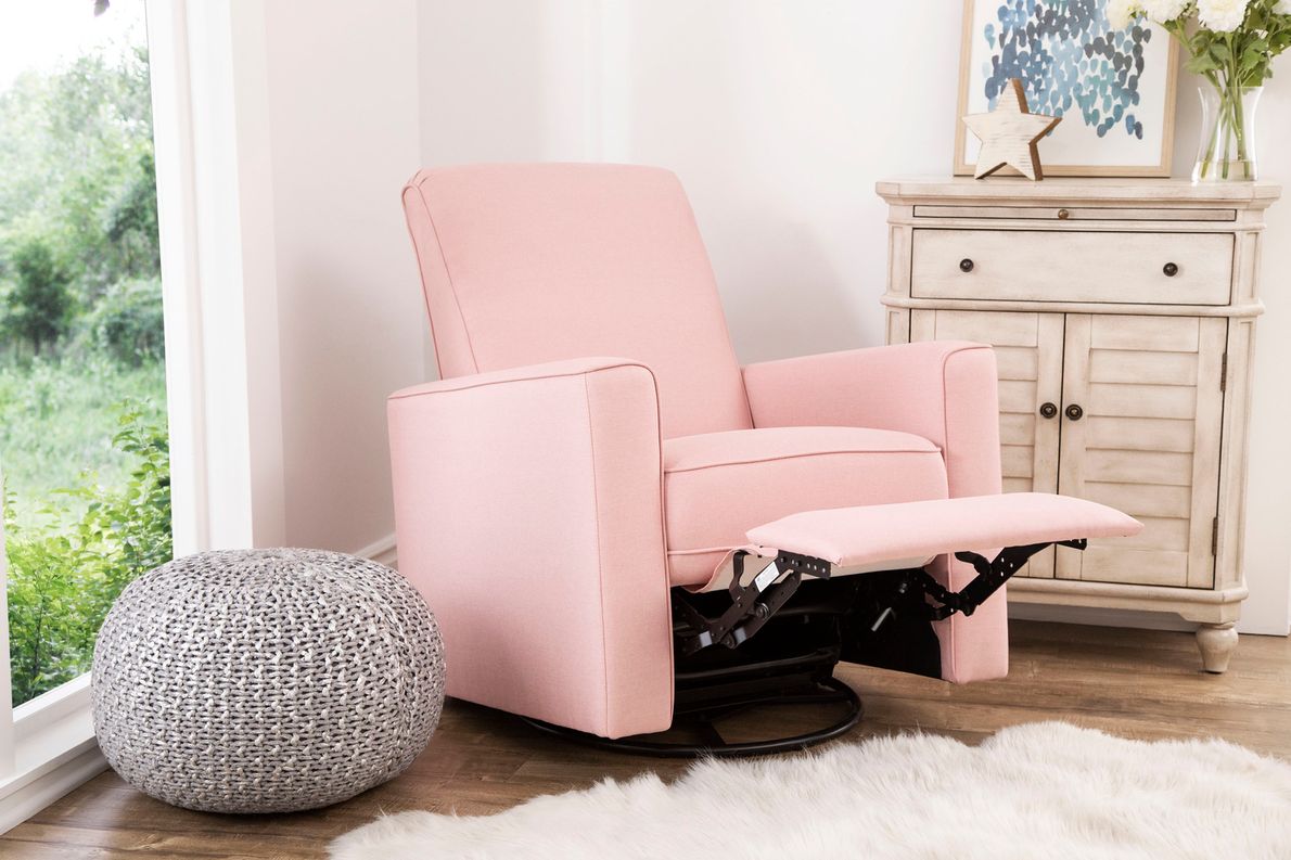 Pink best sale nursery recliner