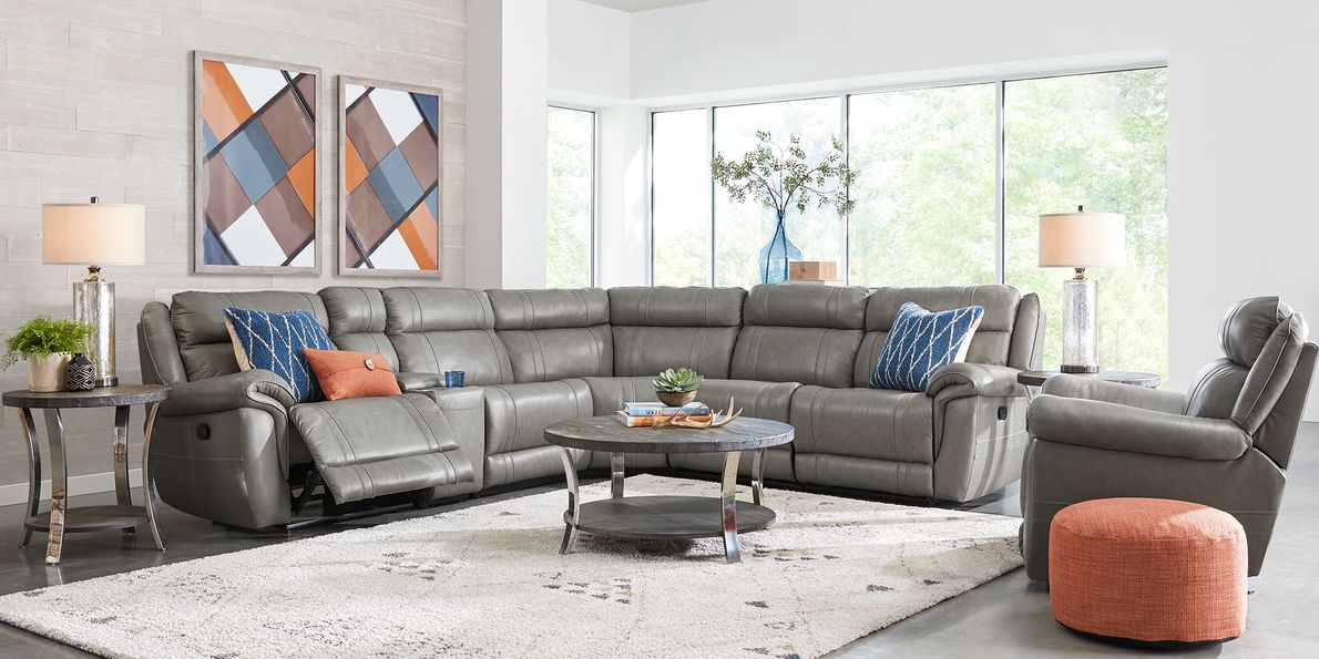 Contemporary reclining deals sectional