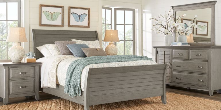 Mill Valley Ii Cherry 7 Piece Queen Sleigh Bedroom With Storage - Hanaposy