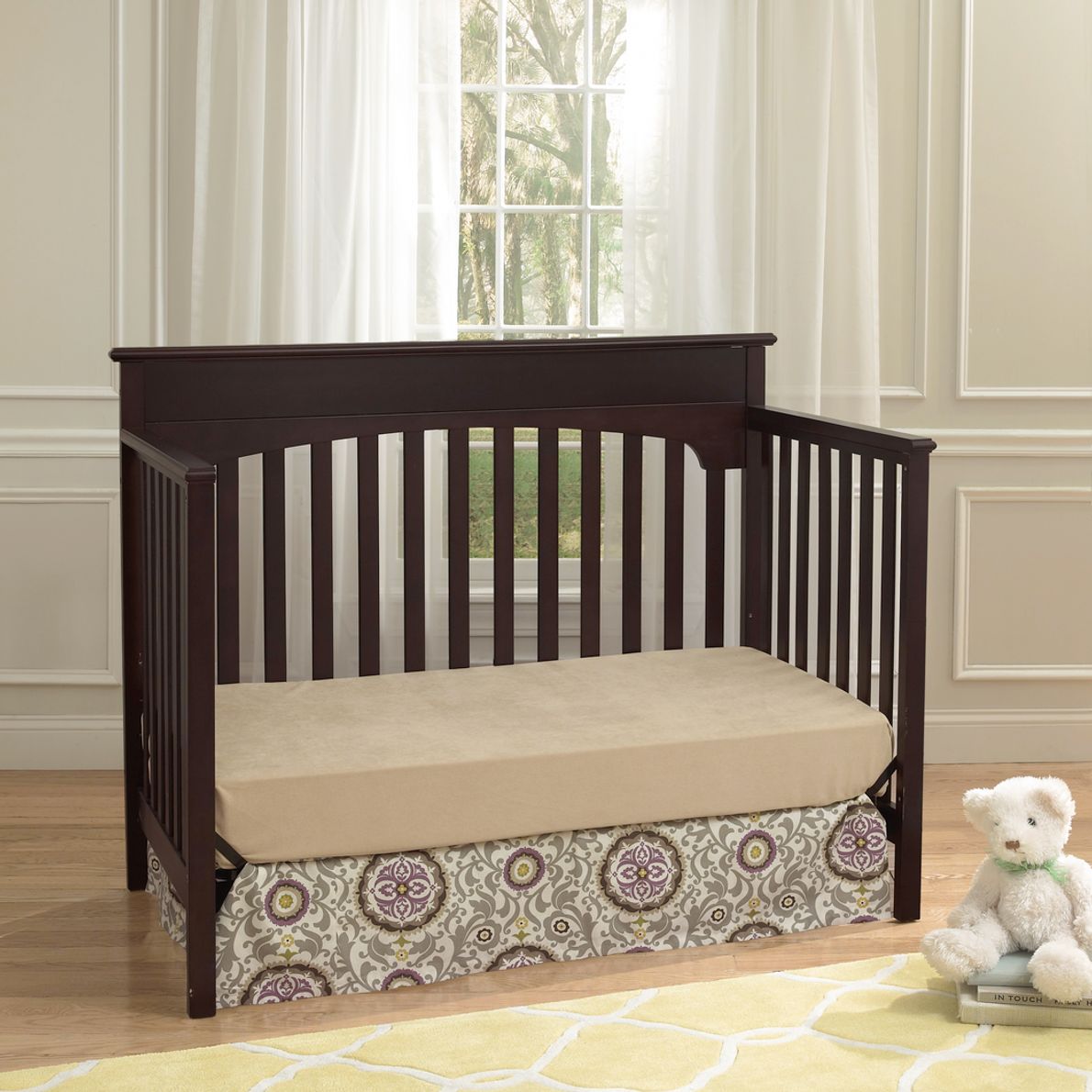 Graco lauren best sale crib toddler rail