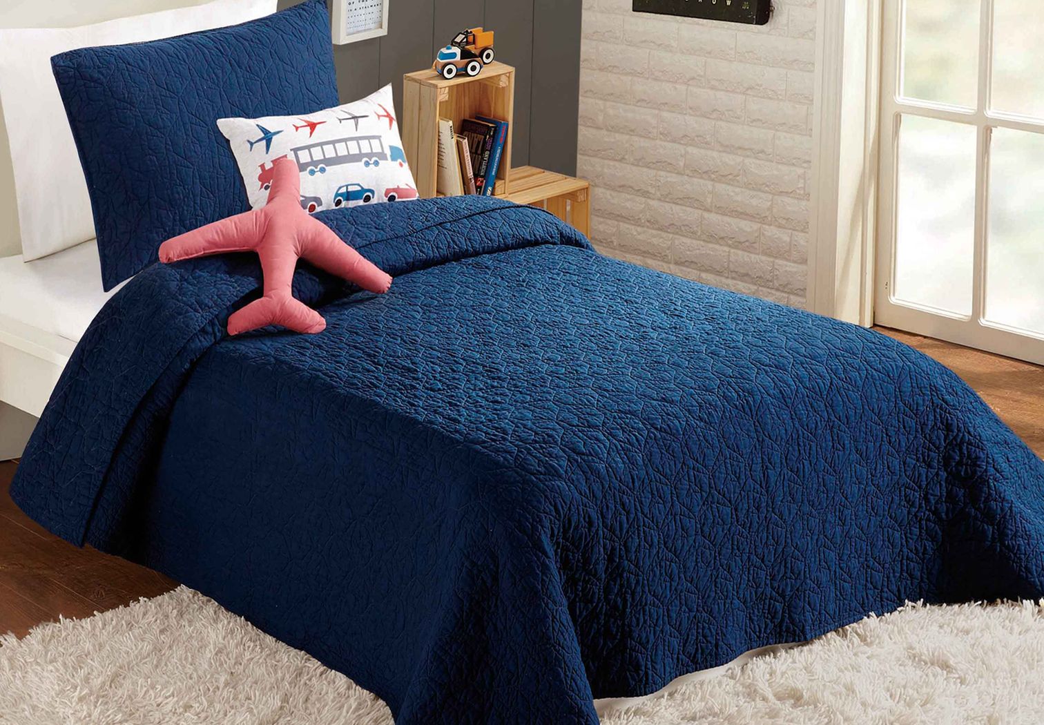 kids blue bedding