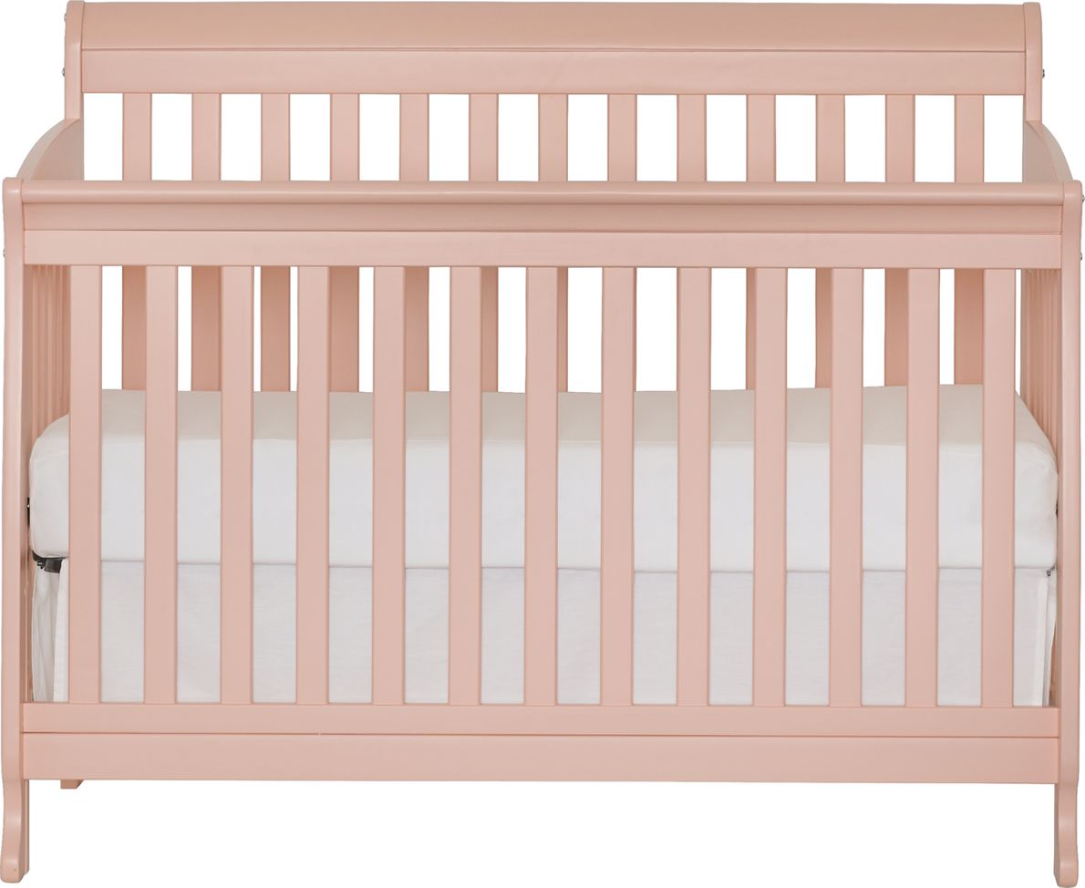 Pink best sale convertible crib