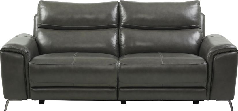 rosato white leather power reclining sofa