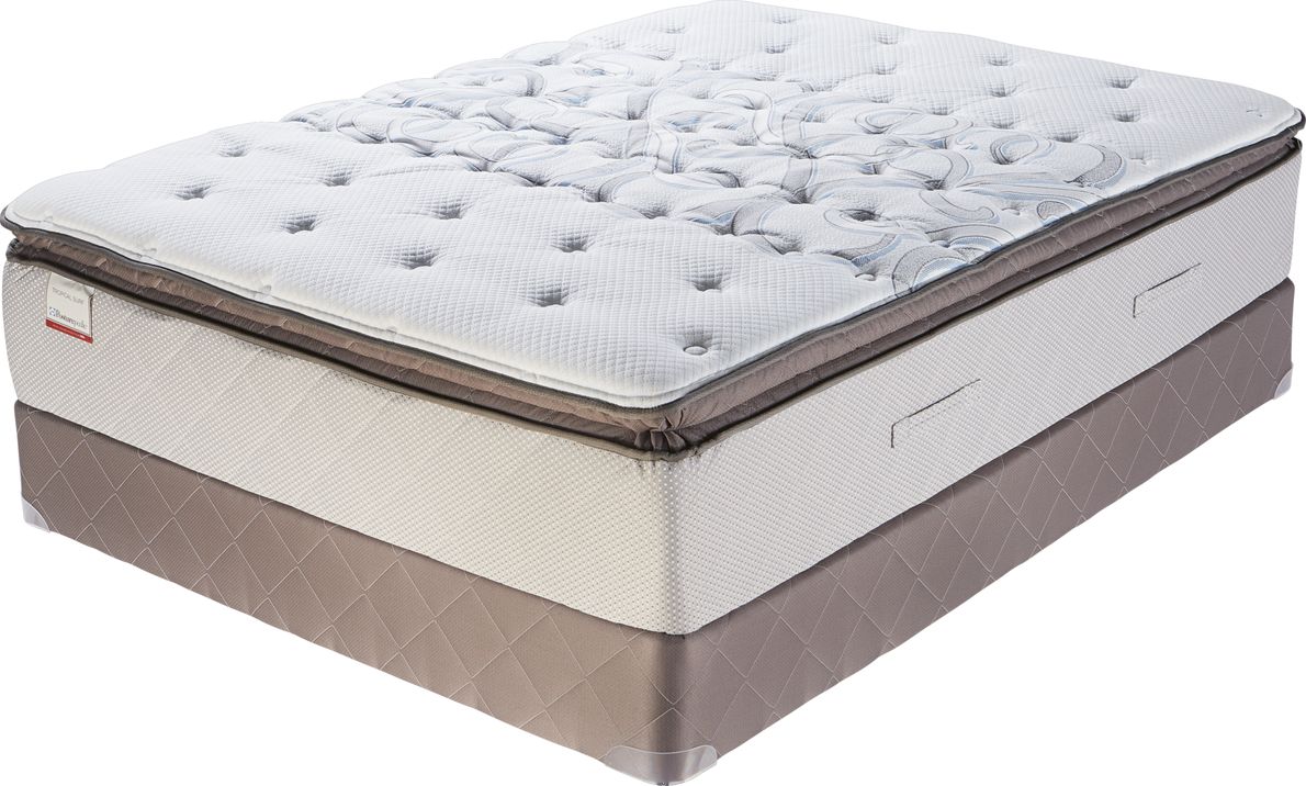 Sealy Posturepedic Tropical Surf Low Profile Queen Mattress Set