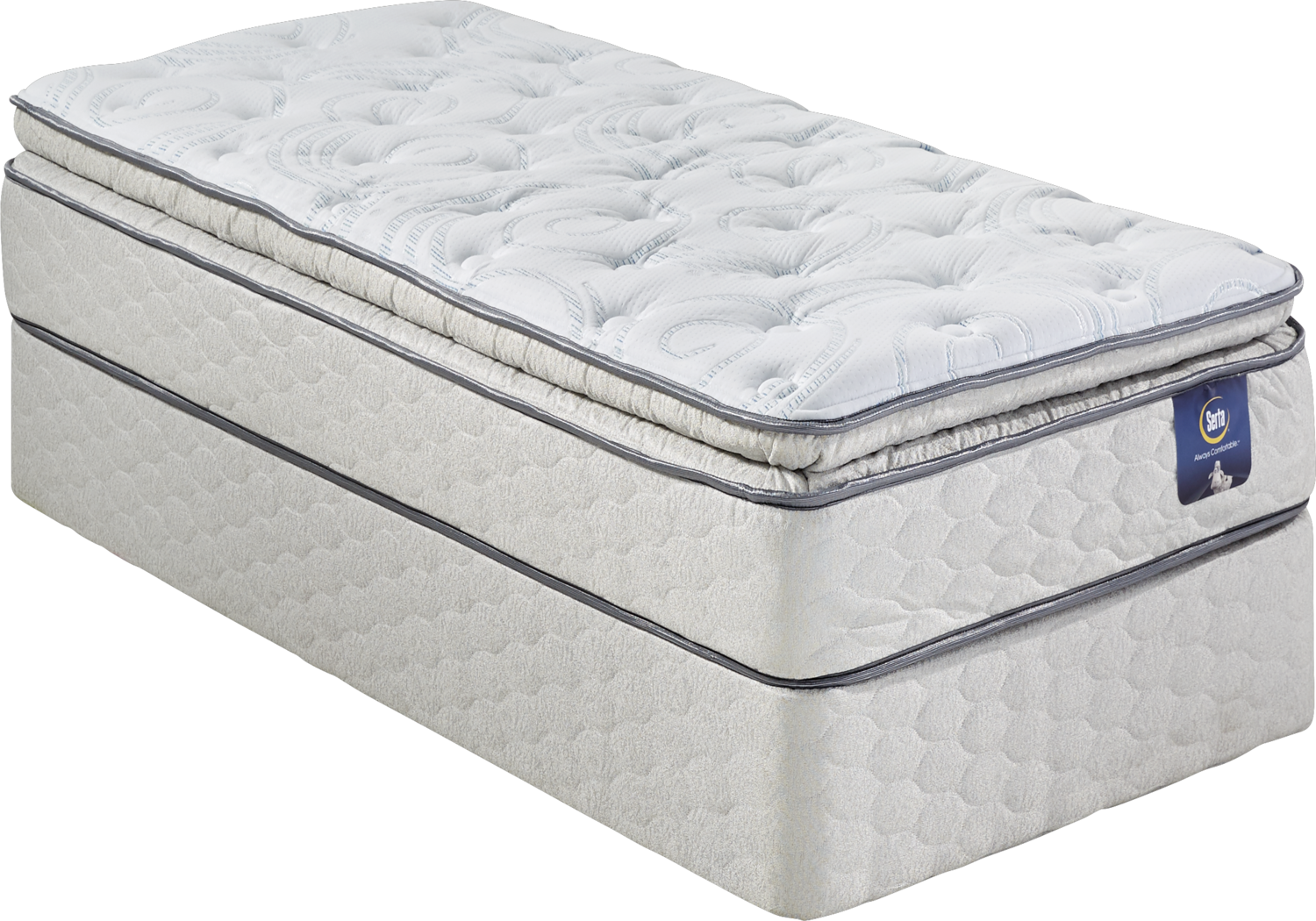 Serta Sertapedic Widefield Low Profile Twin Mattress Set - Rooms To Go