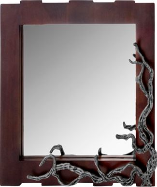 Dark Wood Framed Wall Mirrors